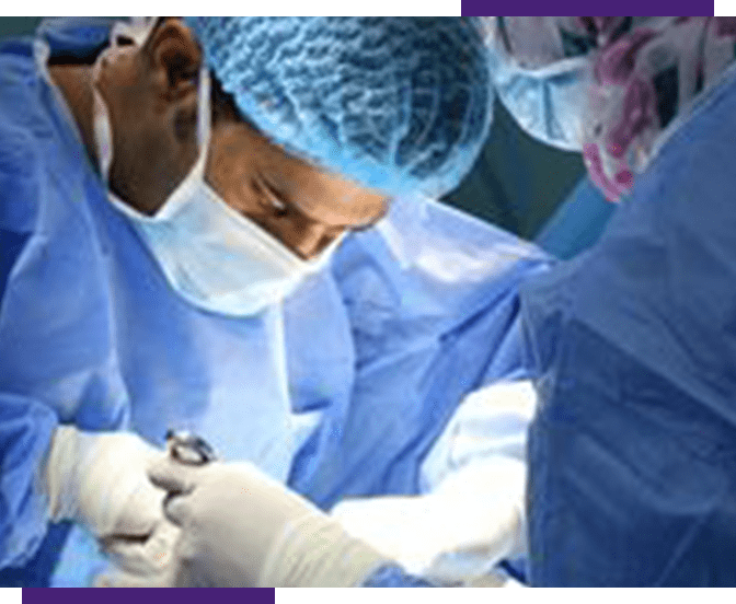 Surgeons working on a spine surgery in The Woodlands, TX.